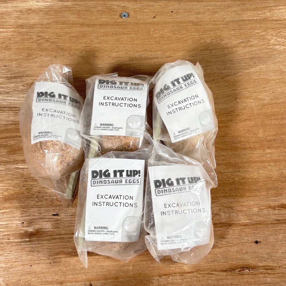 MindWare Dig It Up Dinosaur Eggs Lot of 5 Excavation Kit STEM Toy Discovery
